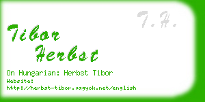 tibor herbst business card